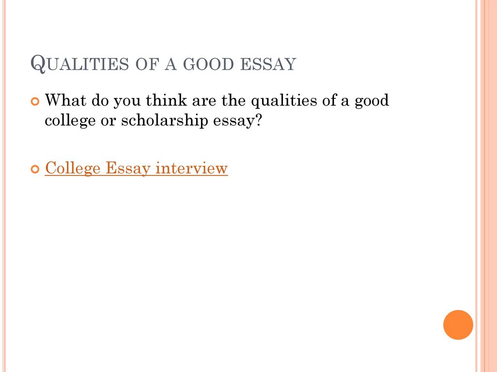 Qualities to run an educational institute essay